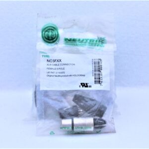 CONECTOR XLR NEUTRIK 5 PIN HEMBRA